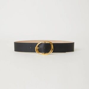 B-Low the Belt Edmond Leather Belt (Black and Gold)